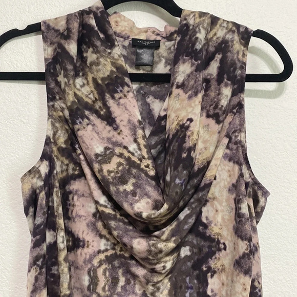 Ann Taylor Multicolor Cowl Neck Top - Picture 2 of 6